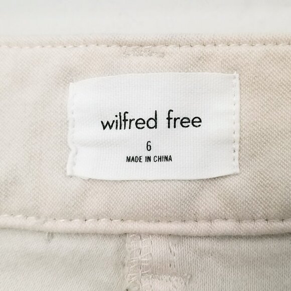Wilfred Free Aritzia Brennan High Rise Utility Pants Size 6 Birch Off White $128 - Picture 13 of 16